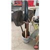 Image 1 : Long Handle Tool Combo (7) : Trench Shovel; Scoop Shovel; Spade; Potato Fork; Pick; etc