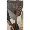 Image 2 : Long Handle Tool Combo (7) : Trench Shovel; Scoop Shovel; Spade; Potato Fork; Pick; etc