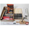 Image 1 : Combo : Variety Drill Bits, Wood Threading Kit, Carpenter Pencils, etc!