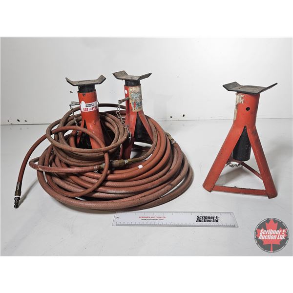 Jack Stands (3) & Air Hose