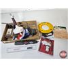 Image 2 : Variety of Hardware : Auger Drill Bit; 50ft Fish Tape; Pipe Snake; Thermostat; Cordless Screwdriver;