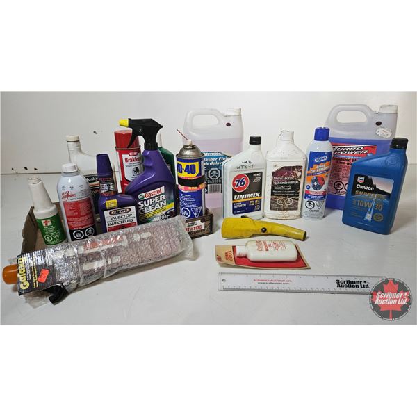 Variety Shop Fluids Grouping (Full / Partial Full) - 2 Cycle Oil - Methyl Hydrate - Break Cleaner - 