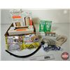 Image 1 : Grouping: Wood Veneer; Light Bulbs; Zip Ties; Safety Glasses; Transfer Balls; etc
