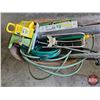 Image 2 : Wheel Barrow w/Contents: Hose; Sprinklers; Gardening Fabric; Dandelion Bar; etc