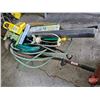 Image 3 : Wheel Barrow w/Contents: Hose; Sprinklers; Gardening Fabric; Dandelion Bar; etc