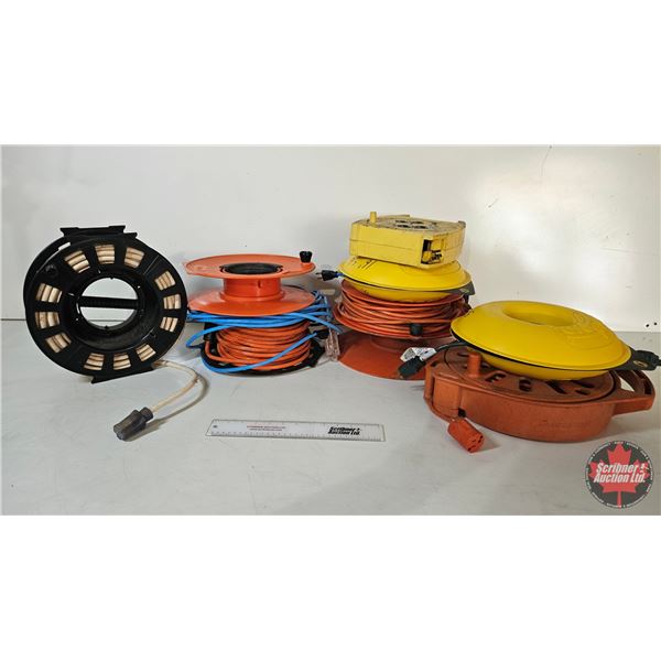 Ext Cords w/Reels : (8) Cords & (9) Reels/Spools