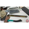 Image 3 : Grouping : Ratchet Bases; Hatchet; Tarp Straps; Cordless Drill; Magnetic Tool Bar; etc