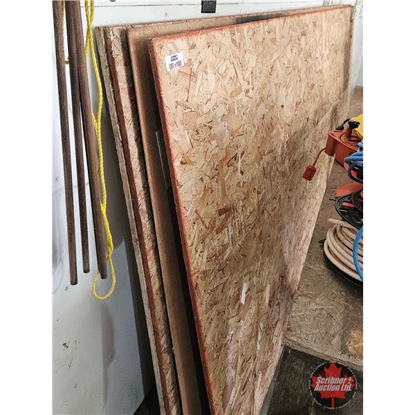 Lumber - Variety : 4x8 Sheets Total (12) - 3/8" OSB (8) - 3/4" Plywood (1) - 1/8" Panel Board (2) - 