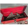 Image 6 : Tool Box w/Contents : Magnets, Pulley, Oiler, Metal Pieces, VW Hub Cap
