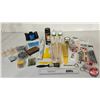 Image 1 : Variety Grouping : - Rain Gauges - Sanding Sponge - Respirator - Paint Brushes - Screws - etc!