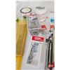 Image 3 : Variety Grouping : - Rain Gauges - Sanding Sponge - Respirator - Paint Brushes - Screws - etc!