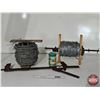 Image 1 : Fencing Grouping : Barbwire ; Fence Staples ; Fence Stretcher