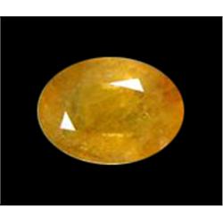 2.98ct Canary Yellow Africa Sapphire Oval Facet  (GEM-20115B)