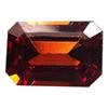 Image 1 : 1.35ct Unheated Octagon Top Orange Spessartite Garnet Appraisal Estimate $810 (GEM-18059)