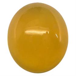 14.81ct Oval Cabochon Green Fire Opal (GEM-22354)