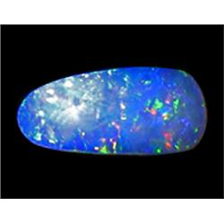2.05ct Australian Black Opal Doublet Full Fire (GEM-22611D)