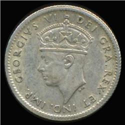 1944 Canada Newfoundland 5c Silver Hi Grade RARE (COI-6758)