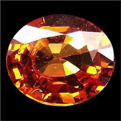 1.44ct Oval Top Fanta Orange Spessartite Garnet VVS Appraisal Estimate $864 (GEM-17753)