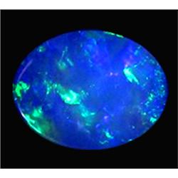 1.89ct Australian Black Opal Doublet Full Fire (GEM-22615C)