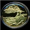Image 1 : .75oz Franklin Mint PR70 DCAM 24k plated Sterling Silver Round History of the American Presidency W.