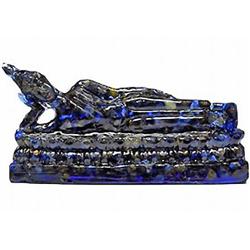 400.00ct. Nice Blue Sapphire Reclining Buddha Statue (GEM-9738)