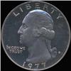 Image 1 : 1977S Washington 25c Quarter Coin Graded GEM Proof Deep Cameo (COI-6883)