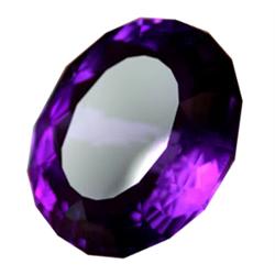 18.85ct Top Purple Oval Cut Amethyst Appraisal Estimate $2828 (GEM-18768)