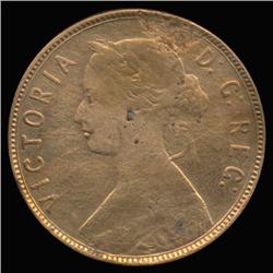 1876 Canada Newfoundland Large Cent RARE (COI-6767)