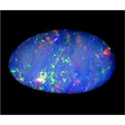 1.98ct Australian Black Opal Doublet Full Fire (GEM-22611B)