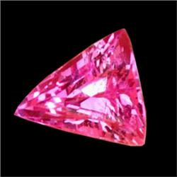 3.80ct AAA Pink Triangle Cut Topaz Brazil Appraisal Estimate $9500 (GEM-22535)