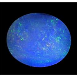 1.51ct Australian Black Opal Doublet Full Fire (GEM-22397F)