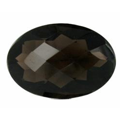 33.7ct Gorgeous Shimmering Smoky Quartz Pear Cut (GEM-21781)