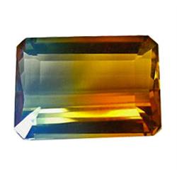 16.40ct Lovely Emerald Shape Blue Yellow AAA Ametrine (GEM-22975)