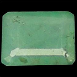 4.5ct Emerald Cut Green Natural Emerald Zambia (GEM-14467)