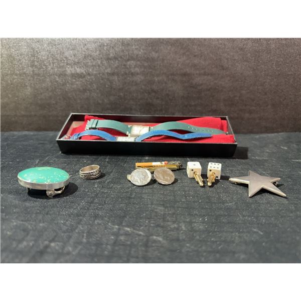 Jewelry and Watch Lot, Sterling Silver