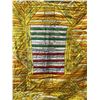 Image 4 : Yellow Silk Ribbon Quilt with Text Motifs