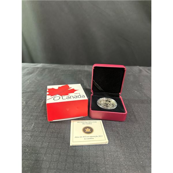 2013 Canada $10 Fine Silver Caribou Coin