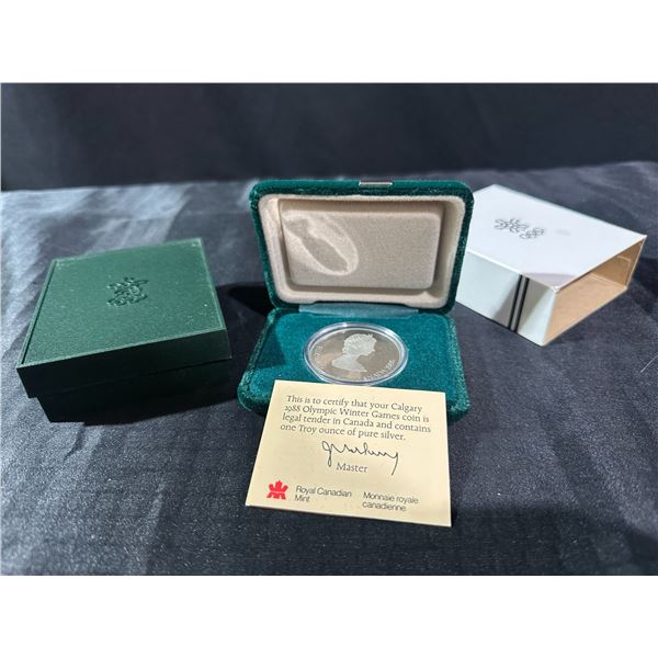 1986 Calgary Olympic Winter Games $20 Silver