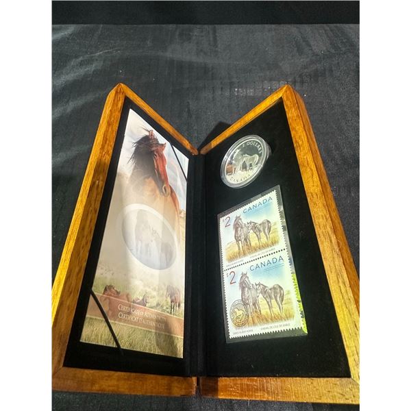 2006 Canada Sable Island Horse Coin and Stamp