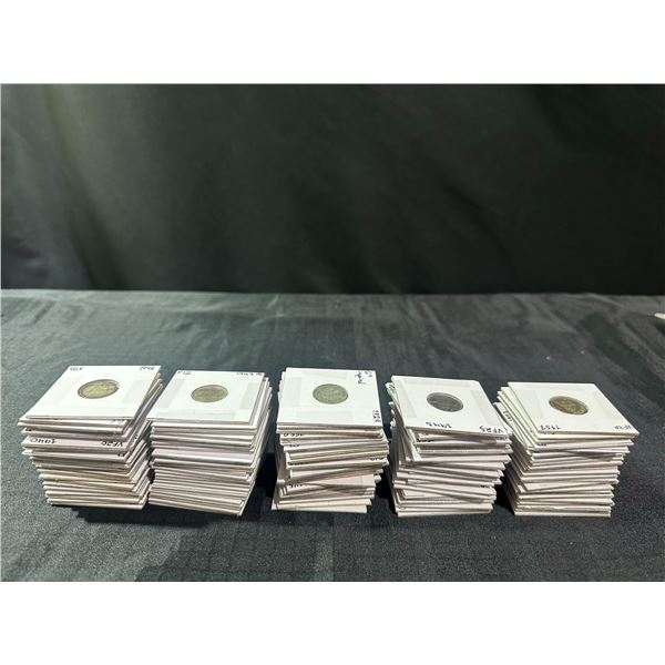 Canadian 80% Silver Dimes, 286.59g