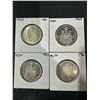 Image 2 : Canadian 80% Silver Half Dollars AU-MS, 116.6g