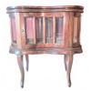 Image 2 : Kidney Shaped Mahogany Display Table w/ Top Tray