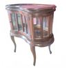 Image 9 : Kidney Shaped Mahogany Display Table w/ Top Tray