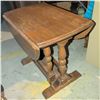 Image 10 : Oak Gate Leg Drop Leaf End Table
