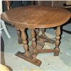 Image 1 : Oak Gate Leg Drop Leaf End Table
