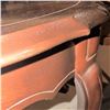 Image 11 : Wood Oval Side Table with Drawer and Brass Hardware