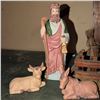 Image 4 : XL Porcelain Nativity Set with Wood Stable