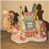 Image 6 : Vintage Telephone Table w/ Decorative Figurines