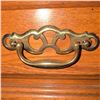 Image 4 : Vintage Two-Drawer Nightstand with Brass Pulls