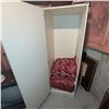 Image 2 : White Laminate Storage Cabinet with Cushion